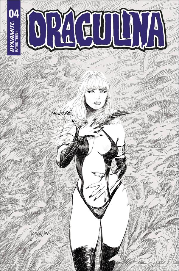 Draculina (2022) issue 4-N Rafael Kayanan 1:10 Black & White Cover