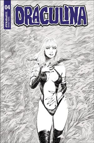 Draculina (2022) issue 4-N Rafael Kayanan 1:10 Black & White Cover