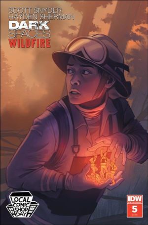 Dark Spaces: Wildfire issue 5-E LCSD 2022 Cover