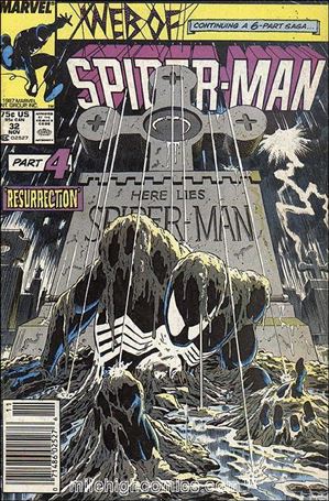 Web of Spider-Man (1985) issue 32-B Newsstand Cover