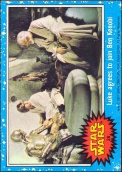 Star Wars: Series 1 (Base Set) card 28 Luke agrees to join Ben Kenobi