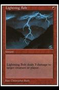 Magic the Gathering: Anthologies (Base Set) card 43 Lightning Bolt