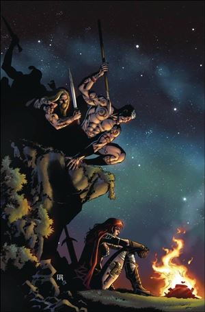 Red Sonja (2023) issue 14-J Walter Geovani Virgin 1:15 Cardstock Cover