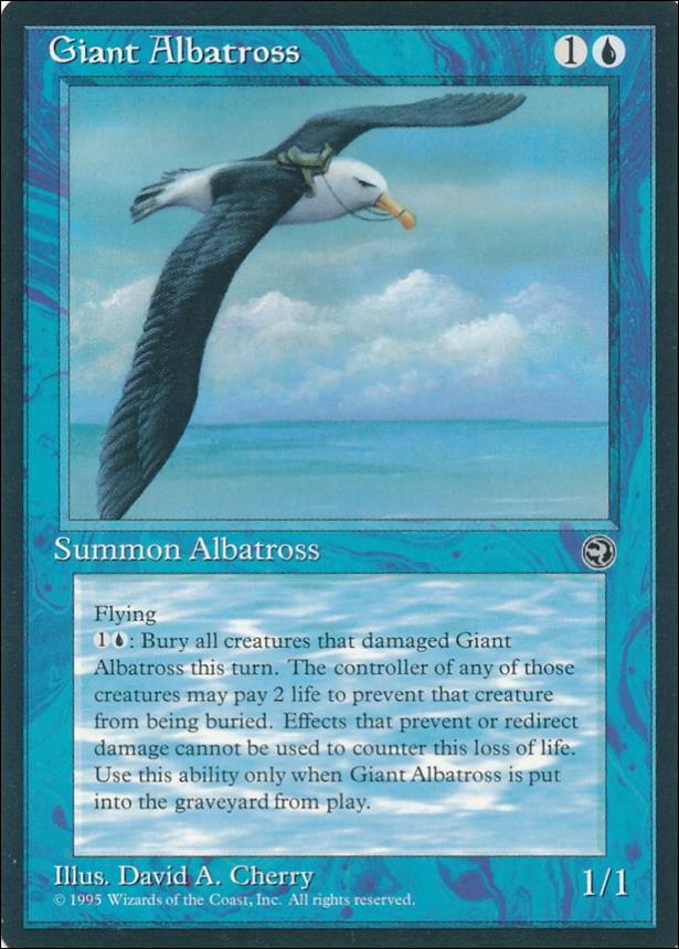 Magic the Gathering: Homelands (Base Set) card 27-B Giant Albatross