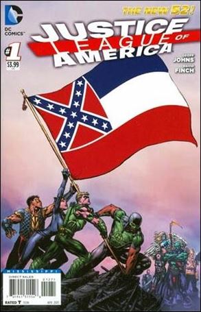 Justice League of America (2013)  issue 1-MY Mississippi State Flag Cover