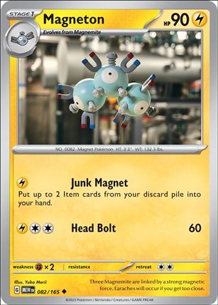 Pokemon: Scarlet & Violet - 151 (Base Set) card 082/165 Magneton