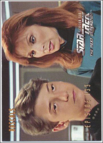 Star Trek: The Next Generation - The Episode Collection Season Six (Base Set) card 557 Rascals, Episode 133B