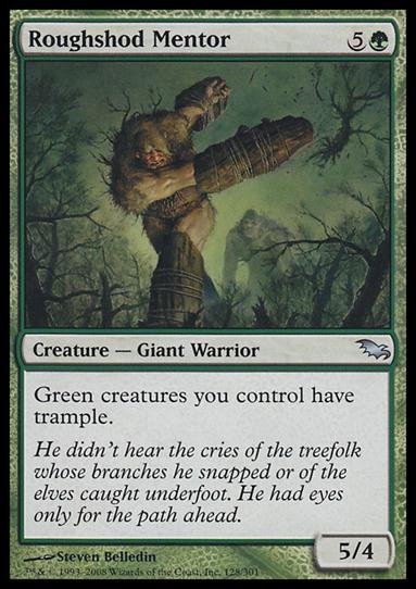 Magic the Gathering: Shadowmoor (Base Set) card 128 Roughshod Mentor