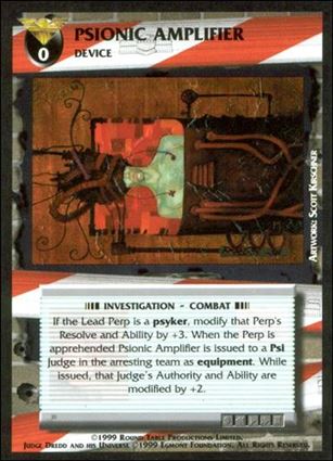 Dredd: The Card Game card 106 Psionic Amplifier