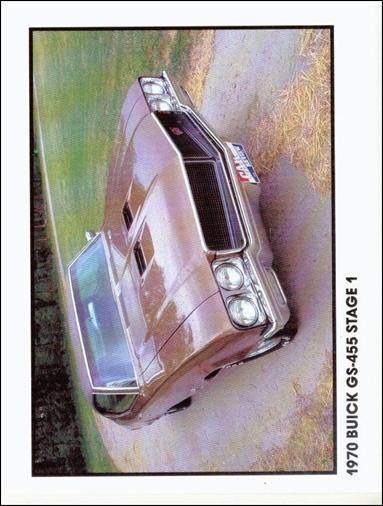 Muscle Cars (Base Set) card 18 1970 Buick GS-455 Stage 1