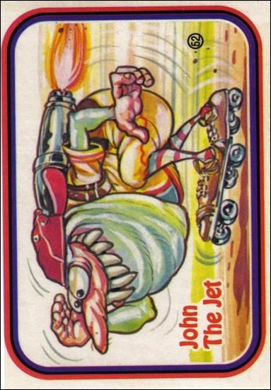 Awsome! All-Stars (Base Set) card 52-B John The Jet / Puzzle Back