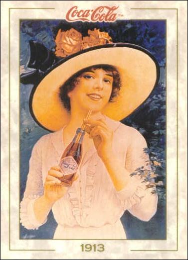 Coca-Cola Collection Series 1 (Base Set) card 19 "The Coca-Cola Girl"