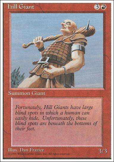 Magic the Gathering: 4th Edition (Base Set) card 201 Hill Giant