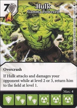 Marvel Dice Masters Age of Ultron  card 48 Hulk: Gamma Powered