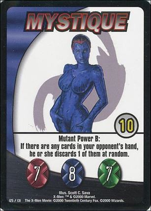 X-Men Trading Card Game (Base Set) card 125 Mystique