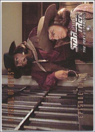 Star Trek: The Next Generation - The Episode Collection Season Six (Base Set) card 560 A Fistful of Datas, Episode 134B