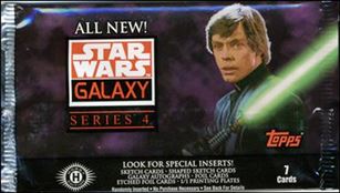 Star Wars Galaxy: Series 4 card 2-B Sealed Pack - Hobby - Luke Skywalker
