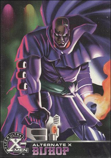 1996 Fleer Ultra X-Men All Chromium (Alternate X Embossed Subset) card 4 Bishop