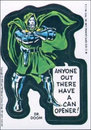 Marvel Super Heroes Stickers (Base Set) card NN9 Dr. Doom - 