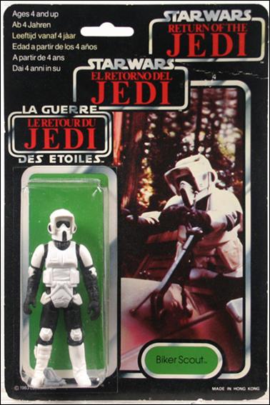 Star Wars 3 3/4" Basic Action Figures (Vintage) figure 55-C Biker Scout (Tri-Logo)