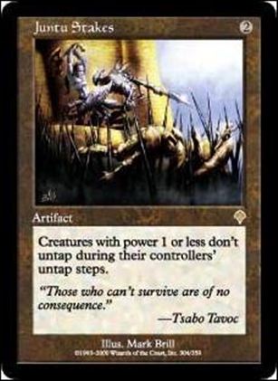 Magic the Gathering: Invasion (Base Set) card 304 Juntu Stakes