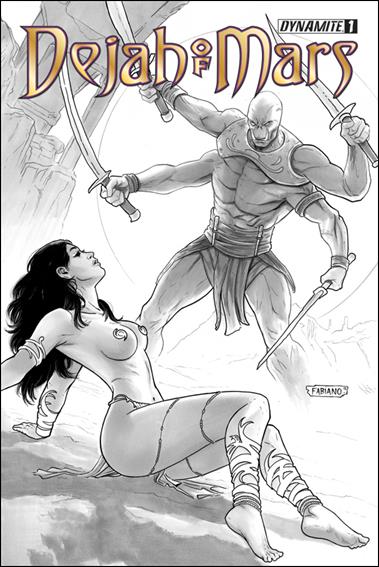 Dejah of Mars issue 1-C Fabiano Neves 1:25 Black & White Cover