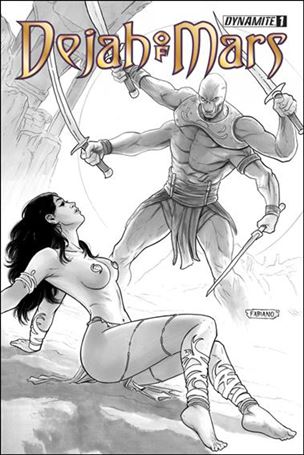 Dejah of Mars issue 1-C Fabiano Neves 1:25 Black & White Cover