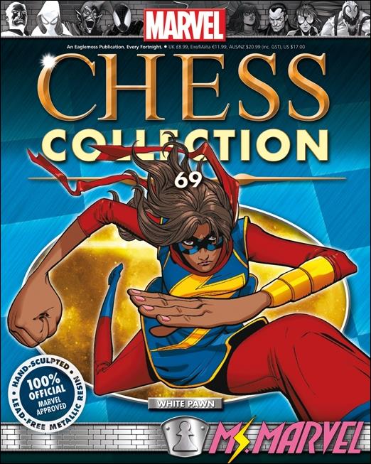 Marvel Chess Collection (UK) issue 69 Ms. Marvel (White Pawn)