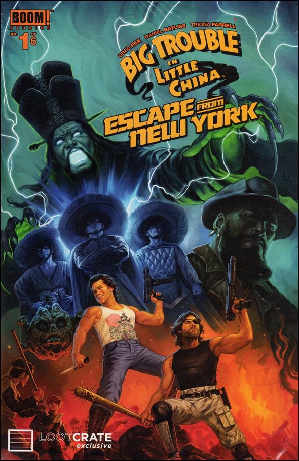 Big Trouble in Little China / Escape from New York issue 1-F Polybagged Loot Crate Cover