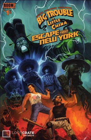 Big Trouble in Little China / Escape from New York issue 1-F Polybagged Loot Crate Cover
