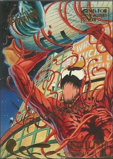 Fleer Ultra Spider-Man (Gold-Foil Signature Parallel Base Set) card 143