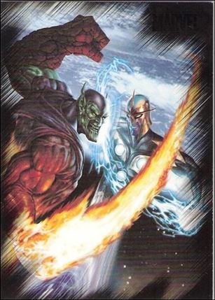 Marvel Heroes and Villains (Base Set) card 20 Nova vs Super-Skrull