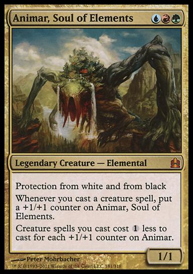 Magic the Gathering: Commander (Base Set) card 181 Animar, Soul of Elements