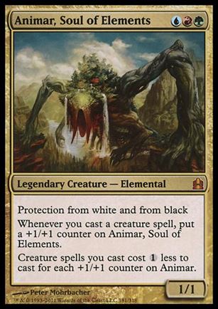 Magic the Gathering: Commander (Base Set) card 181 Animar, Soul of Elements