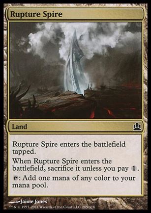 Magic the Gathering: Commander (Base Set) card 285 Rupture Spire