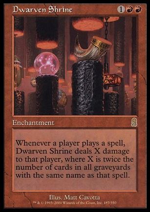 Magic the Gathering: Odyssey (Base Set) card 187 Dwarven Shrine
