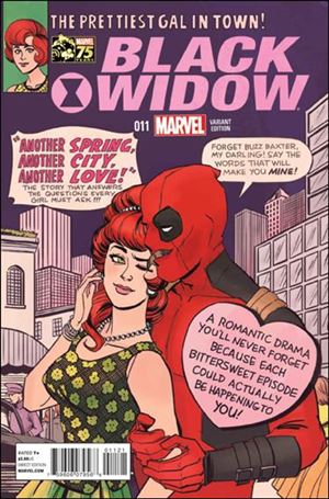 Black Widow (2014) issue 11-B Annie Wu 1:25 Deadpool 75th Anniversary Cover