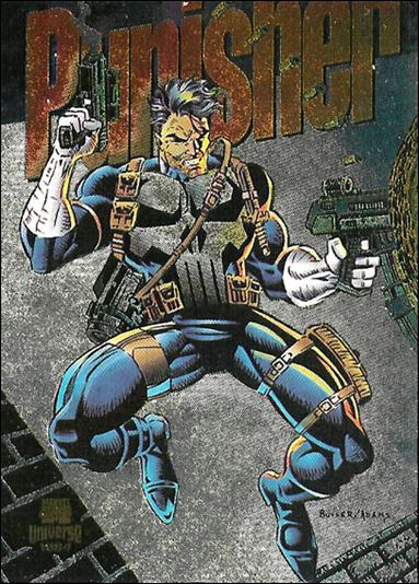 Marvel Universe: Series 5 (Power Blast Subset) card 2-B Punisher (Silver Foil)