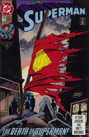 Superman (1987) issue 75-G Blue & Purple Logo Standard Cover (3rd Printing)