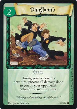 Harry Potter (Base Set) card 81 Dungbomb