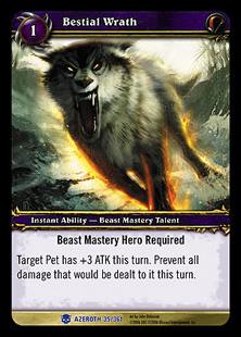 World of Warcraft: Heroes of Azeroth (Base Set) card 35 Bestial Wrath