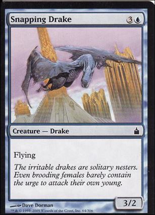 Magic the Gathering: Ravnica (Base Set)  card 64 Snapping Drake