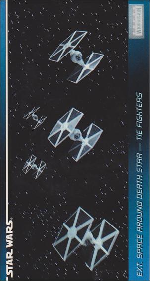 Star Wars Widevision (Base Set) card 92 Ext. Space Around Death Star - TIE Fighters