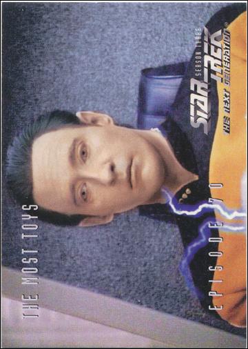 Star Trek: The Next Generation - The Episode Collection Season Three (Base Set) card 295 The Most Toys, Episode 70A