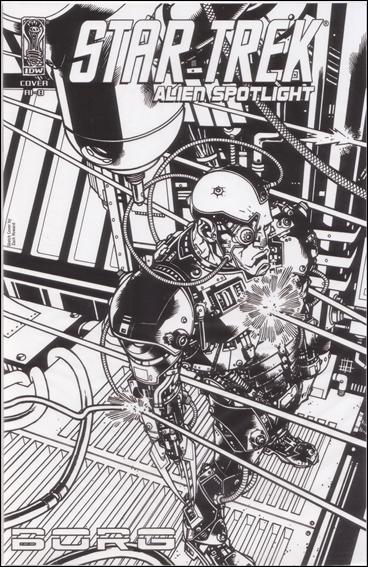 Star Trek: Alien Spotlight: Borg issue 1-D Zach Howard Black and White Cover