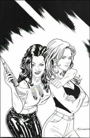 Buffy the Vampire Slayer: Faith issue 1-E Joe Quinones 1:Store Black and White Cover