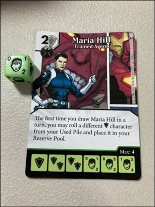 Marvel Dice Masters Age of Ultron  card 90 Maria Hull: Trained Agent 