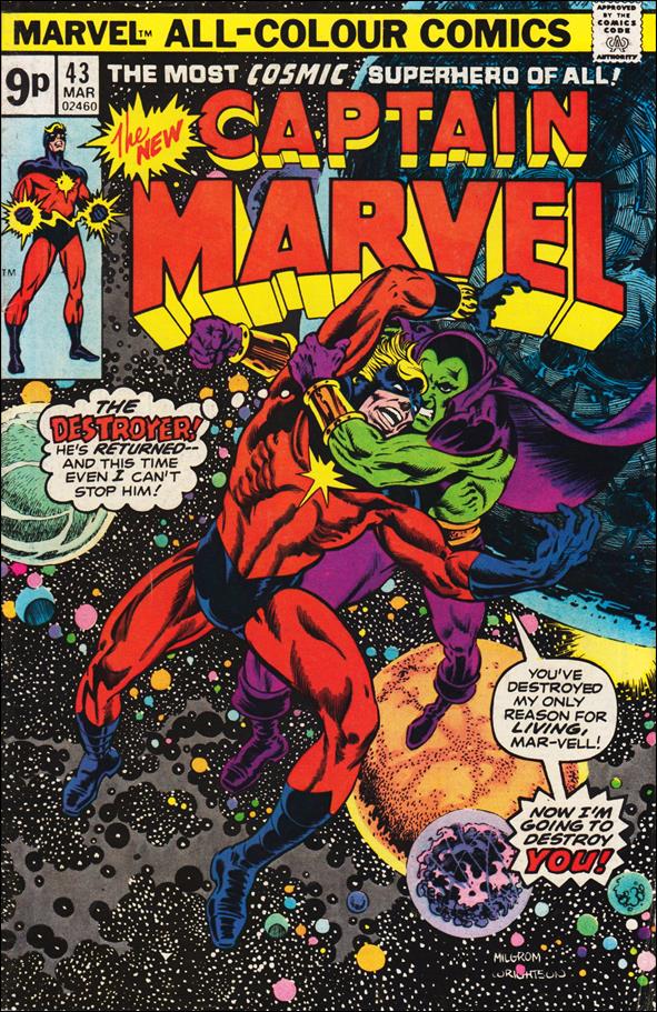 Captain Marvel (1968) issue 43-B UK Price Cover