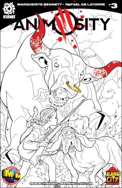 Animosity issue 3-C Shannon Alamo City Comic Con B&W Cover