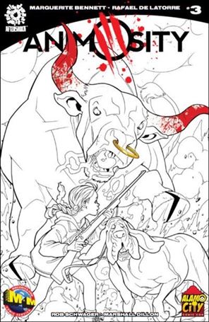 Animosity issue 3-C Shannon Alamo City Comic Con B&W Cover